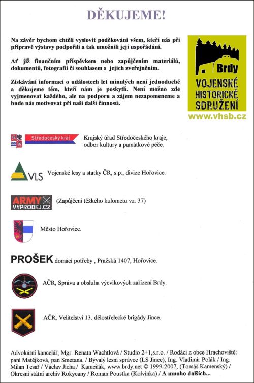 Poděkování